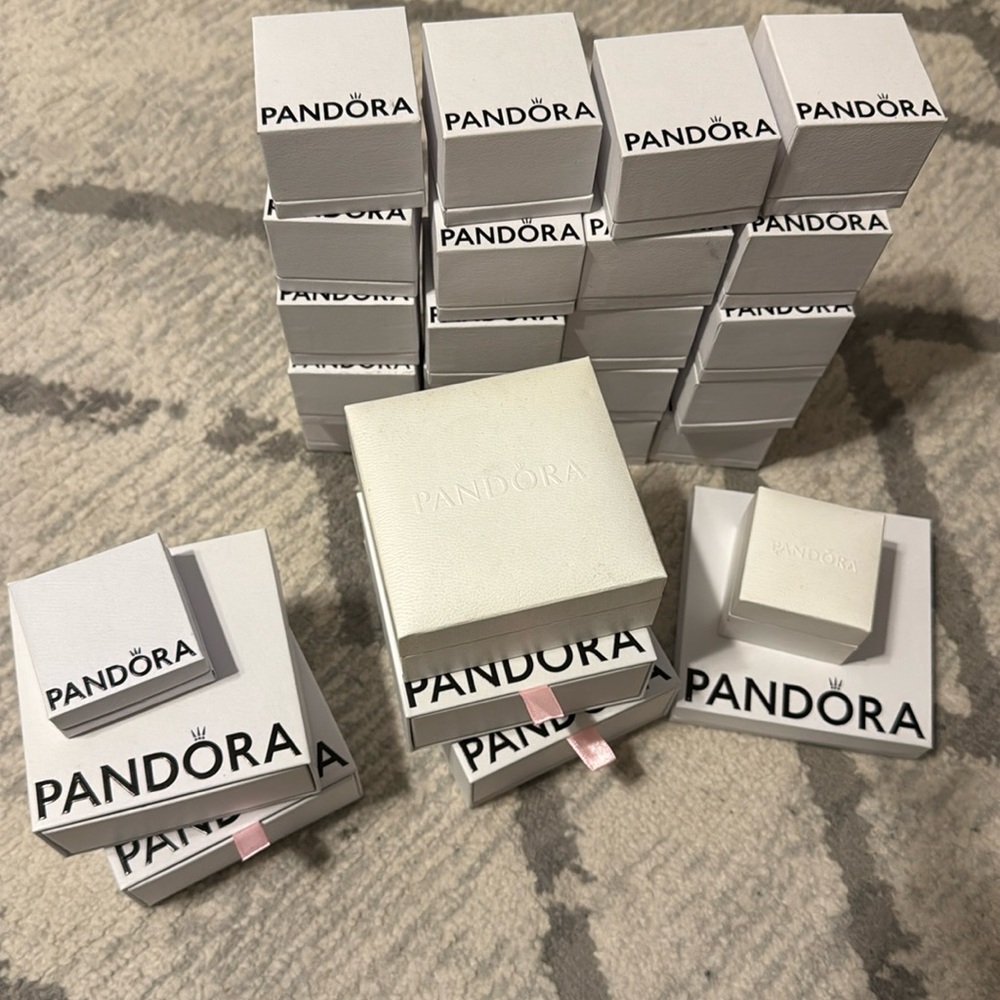 Pandora White Jewelry empty boxes